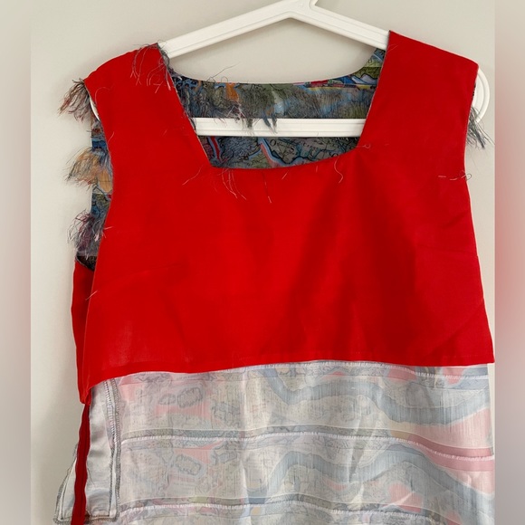 Adventures des Toiles fringe sleveless top - Picture 6 of 10